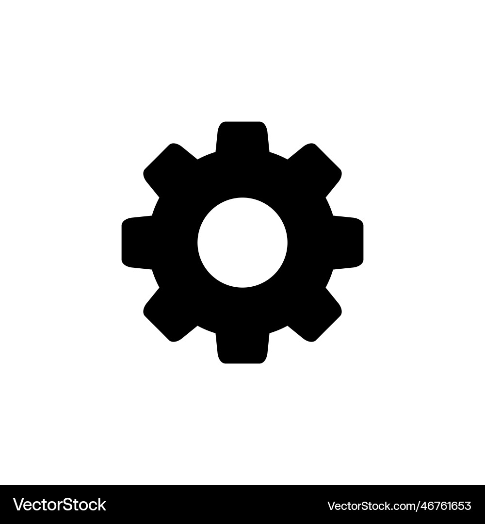 Setting icon cog settings symbol Setting icon cog settings symbol vector image