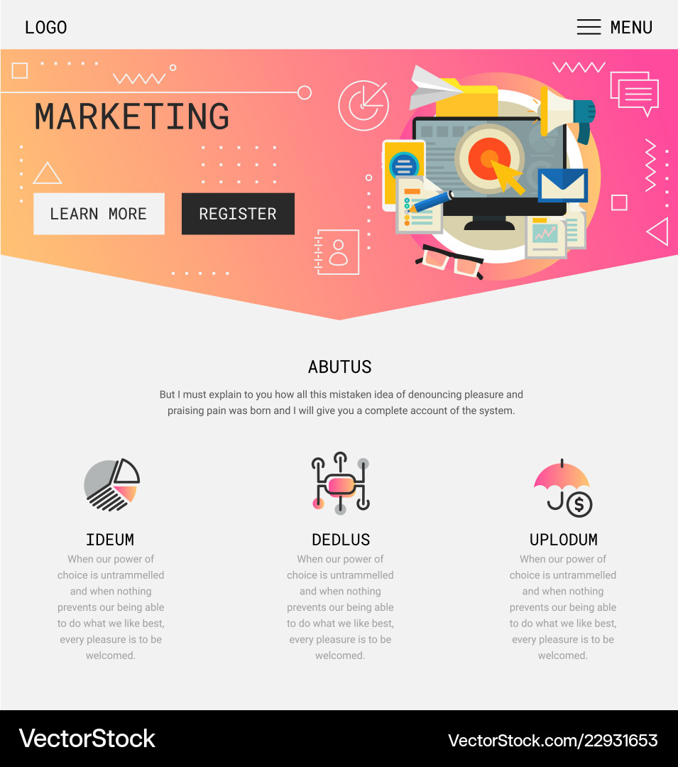 Startup Mobile App Splash Screens vector image