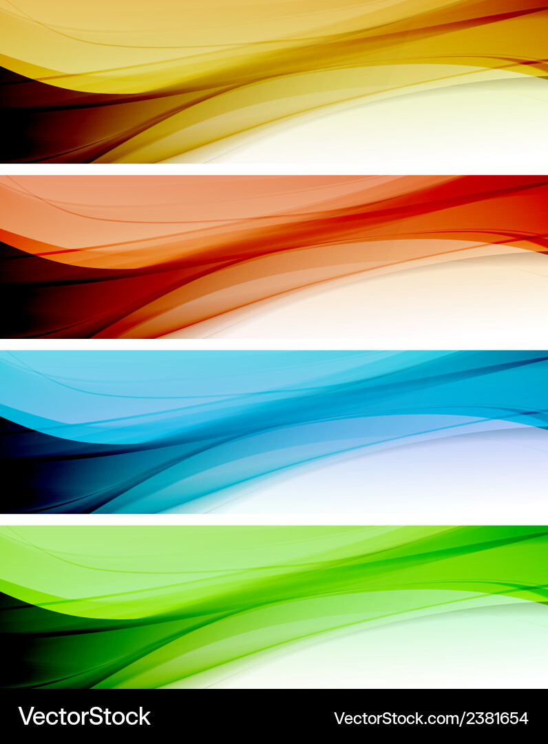 Abstract Color Wave Background Vector Image