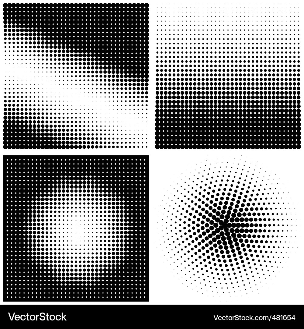 Abstract Halftone Pattern vector image