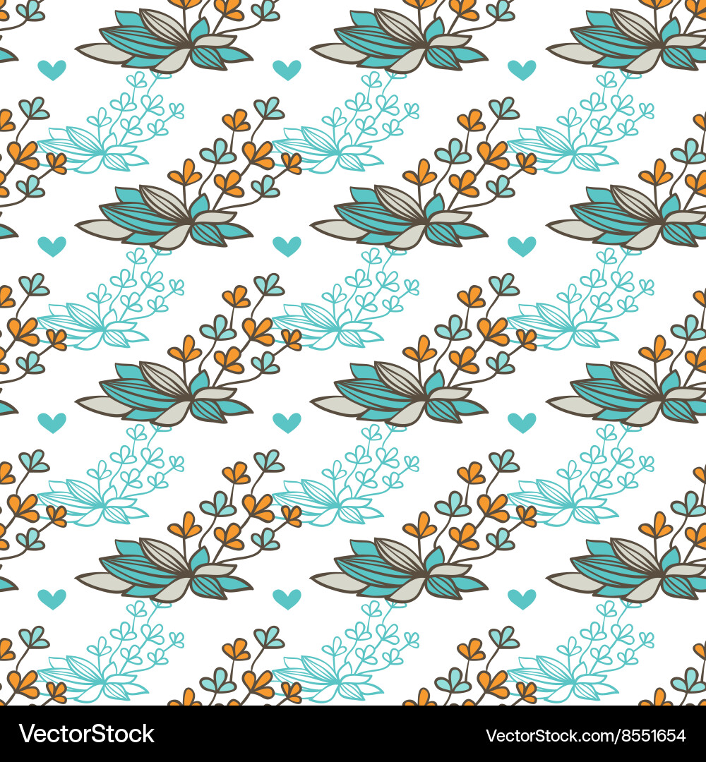 Floral seamless pattern Vector Image