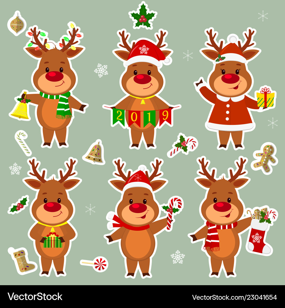 Happy new year and merry christmas greeting card Happy new year and merry christmas greeting card Vector Image