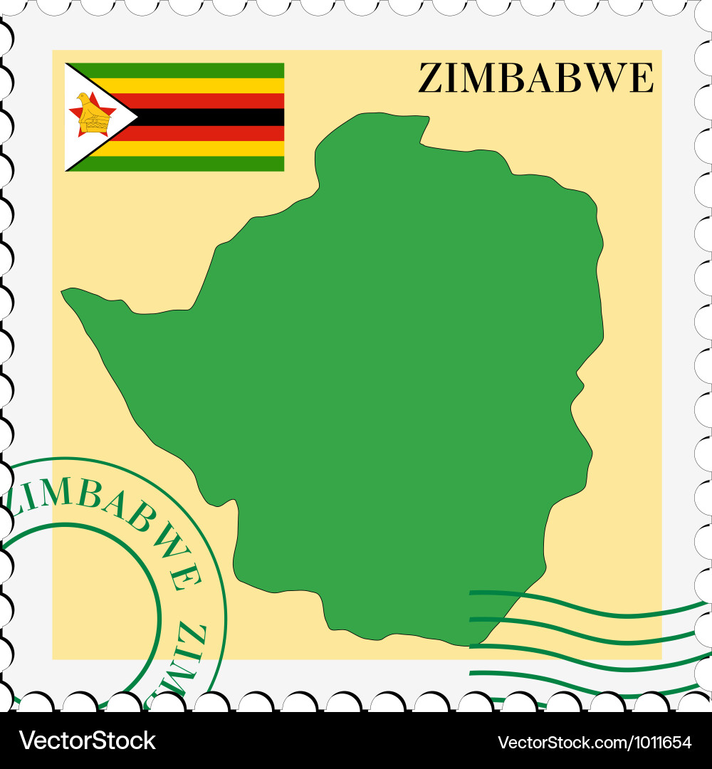 Mail to-from zimbabwe Vector Image