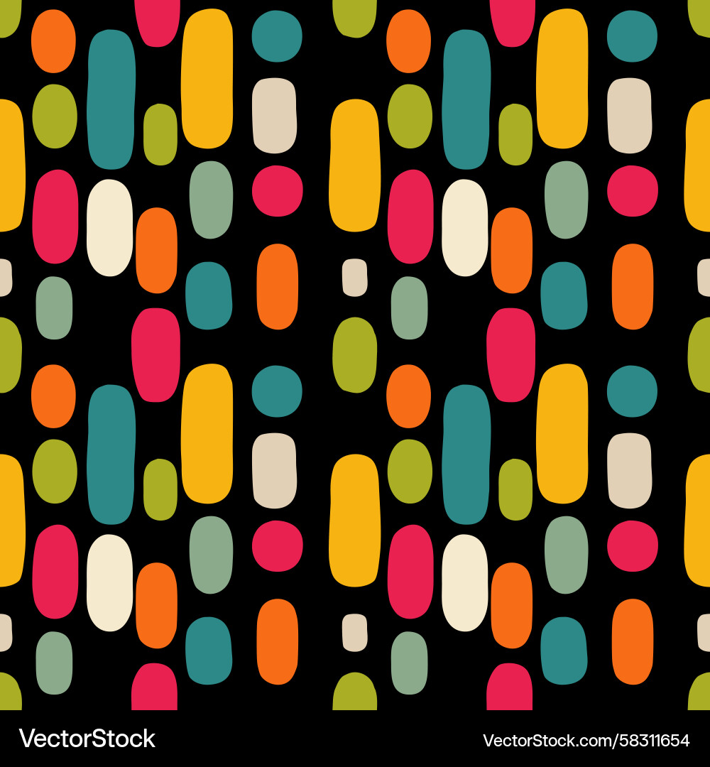 Retro Colorful Abstract Pattern Vector Image