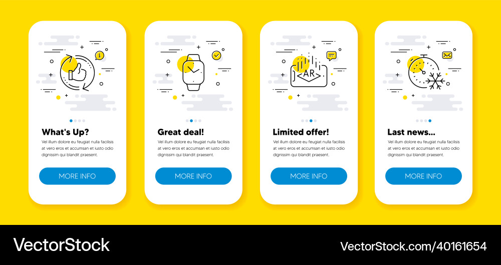 Set of refresh like augmented reality Set of refresh like augmented reality vector image