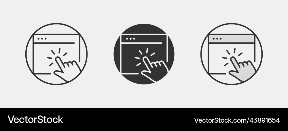 Web page icon application development Web page icon application development vector image