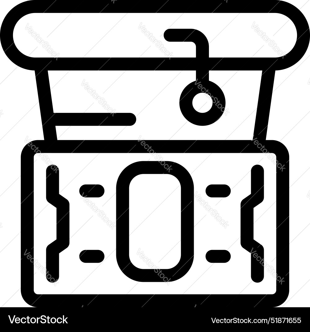 Arcade game machine displaying zero score Vector Image
