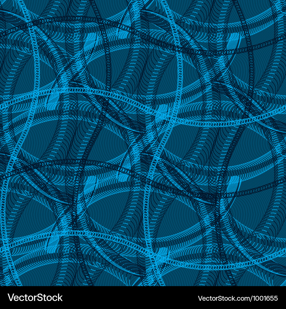 Blue Spiral Net Pattern vector image