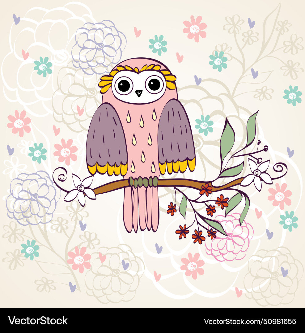 Cartoon owls Royalty Free Vector Image - VectorStock