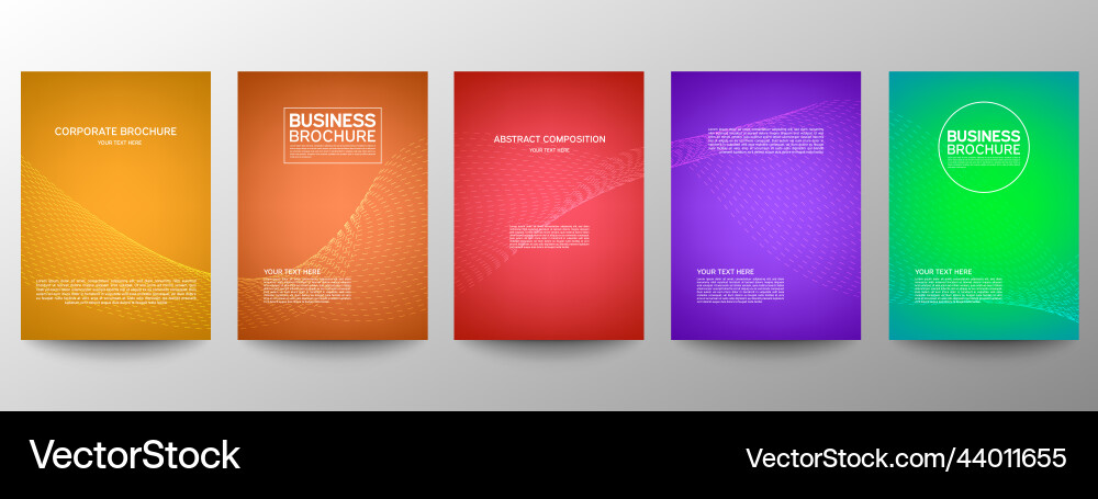 Cover geometric minimal set abstract line pattern Vector Image