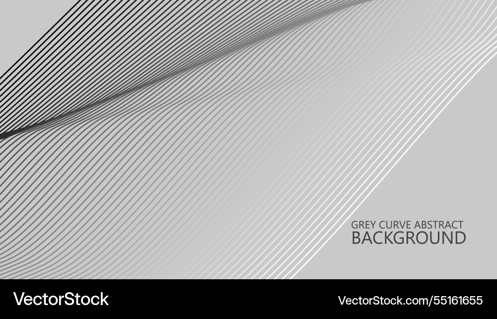 Grey abstract with curve stripes lines Vector Image