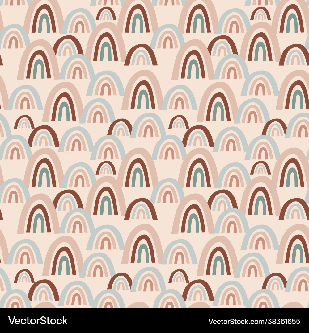 Seamless pattern with multicolored abstract rainb Seamless pattern with multicolored abstract rainb vector image