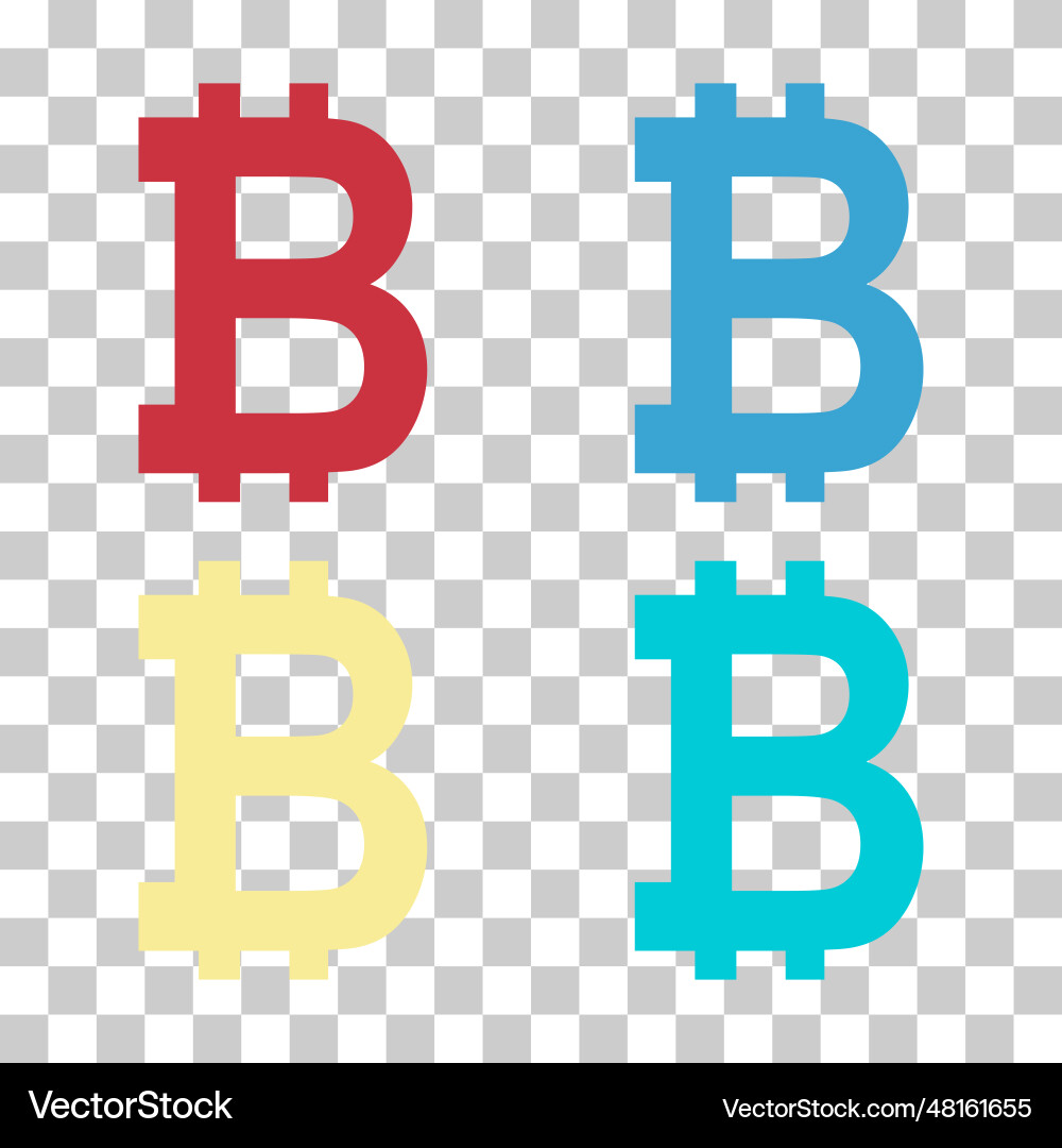 Set of bitcoin web coin internet electronic Set of bitcoin web coin internet electronic vector image
