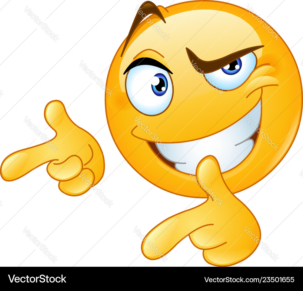Thumbs up pointing fingers emoticon Thumbs up pointing fingers emoticon vector image