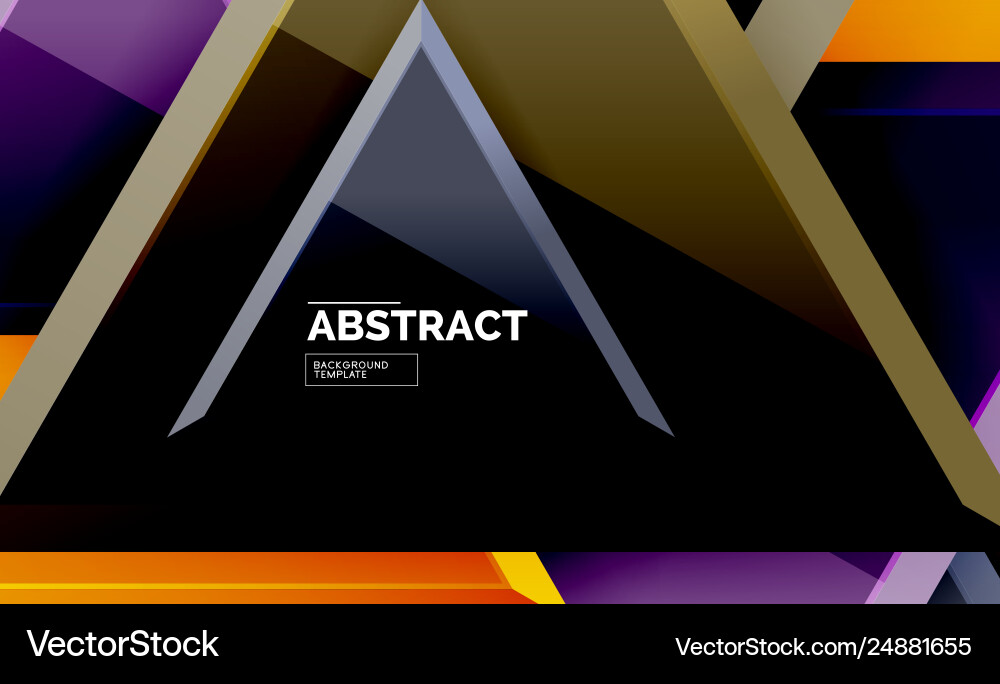 Triangular low poly background design Vector Image
