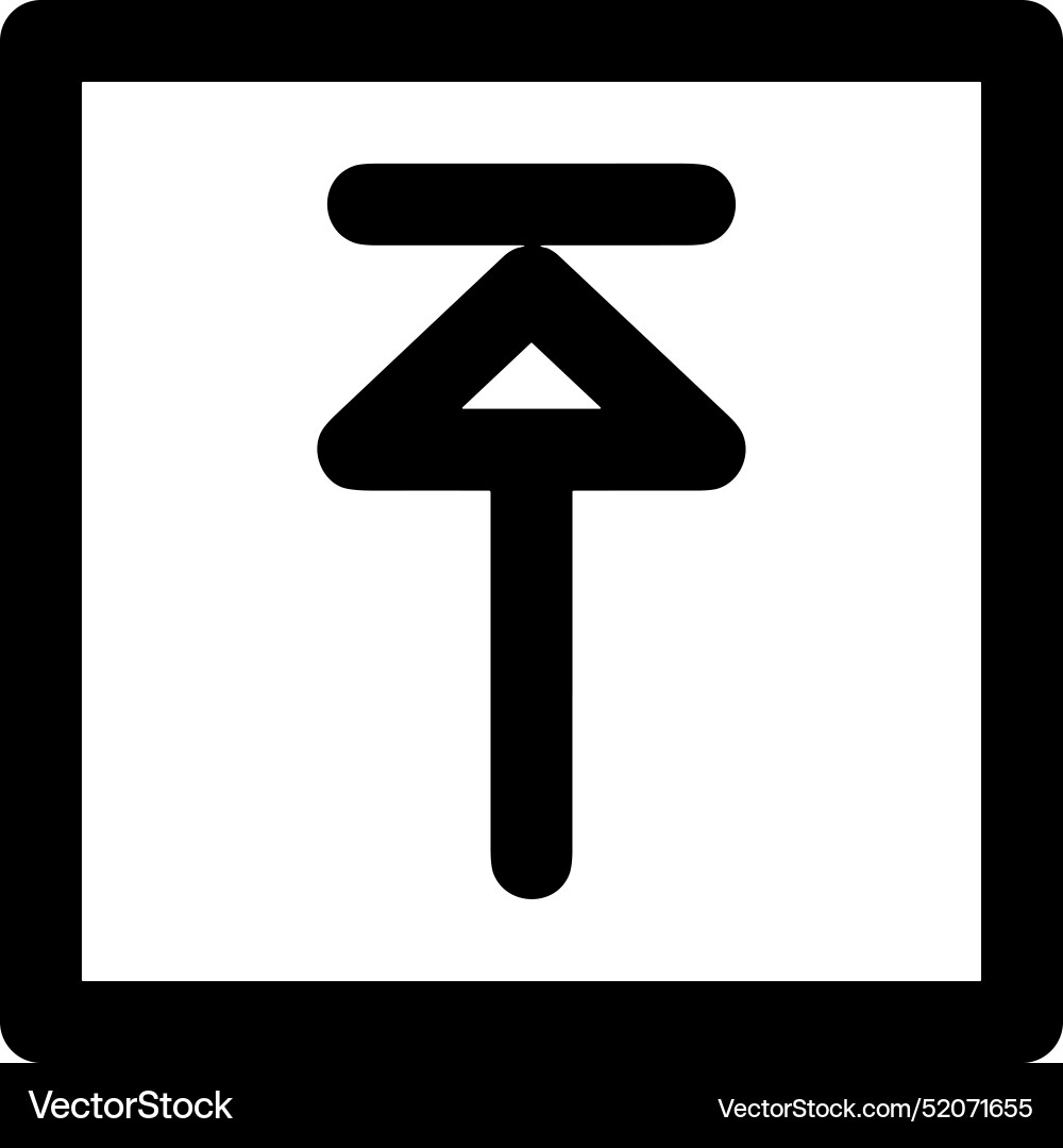 Upload outline icon symbol image Vector Image