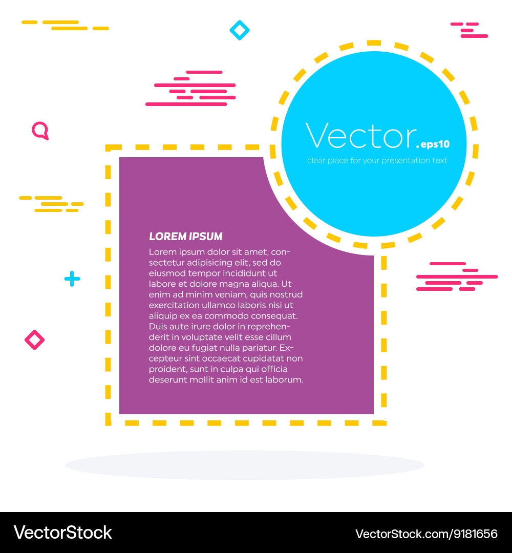Abstract concept empty speech square quote Vector Image