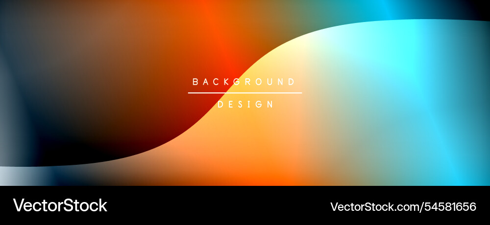 Bright rainbow style color gradient with curve Vector Image