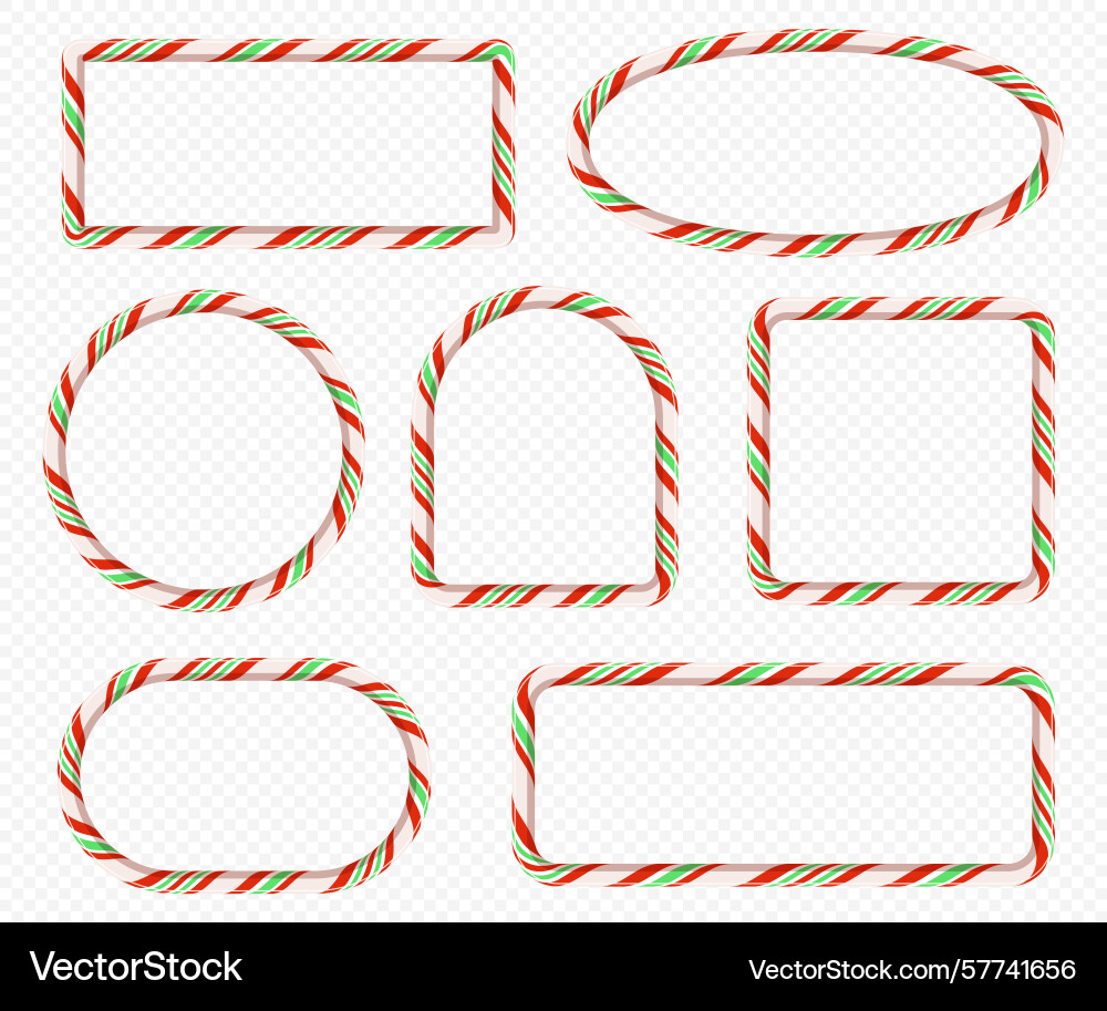 Christmas frame and element set Vector Image