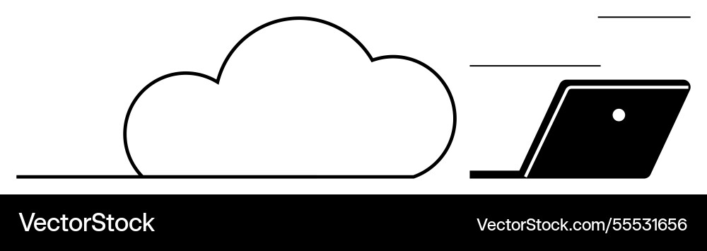 Cloud computing and fast data transfer for modern vector image