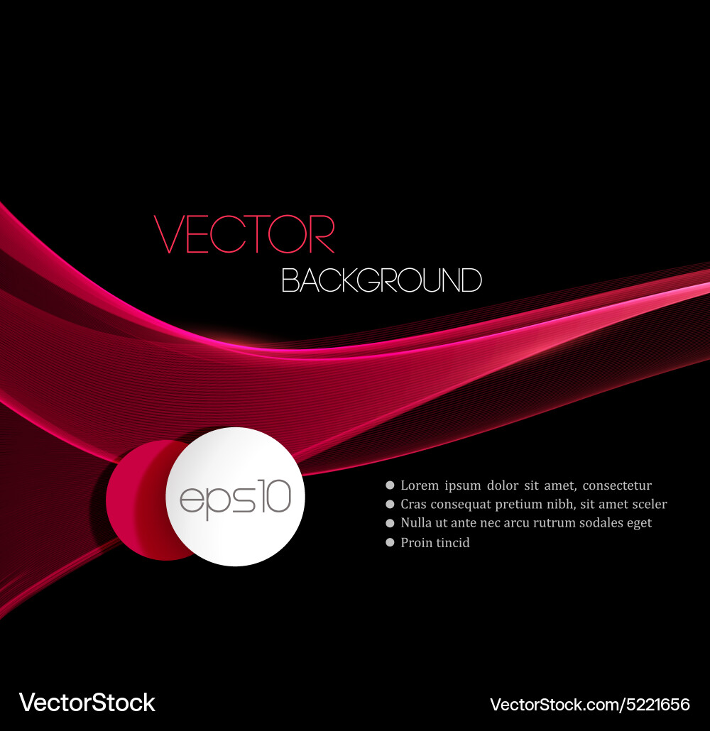 Glatte Wellenstromleitung abstraktes Header Layout Vektorbild