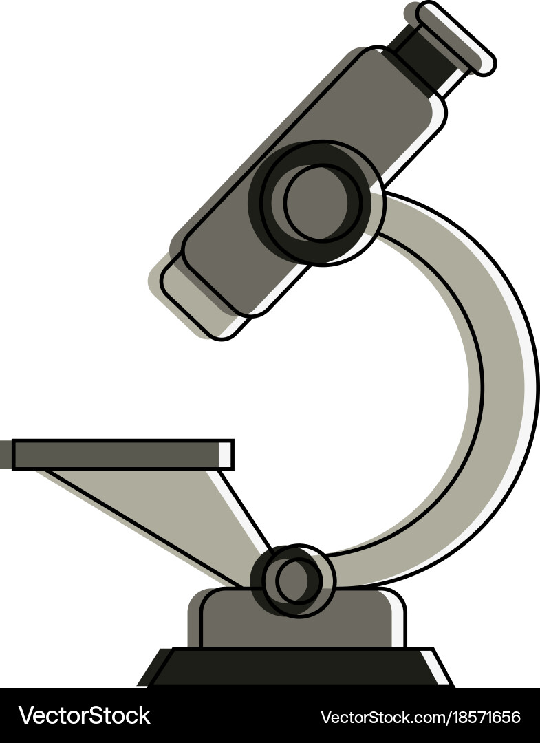 Microscope lab tool Vector Image