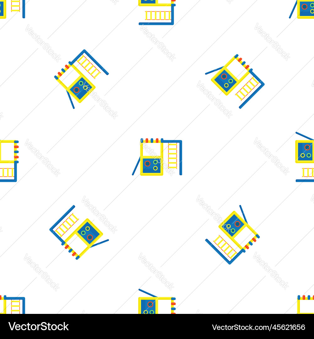 Playground pattern seamless Playground pattern seamless vector image