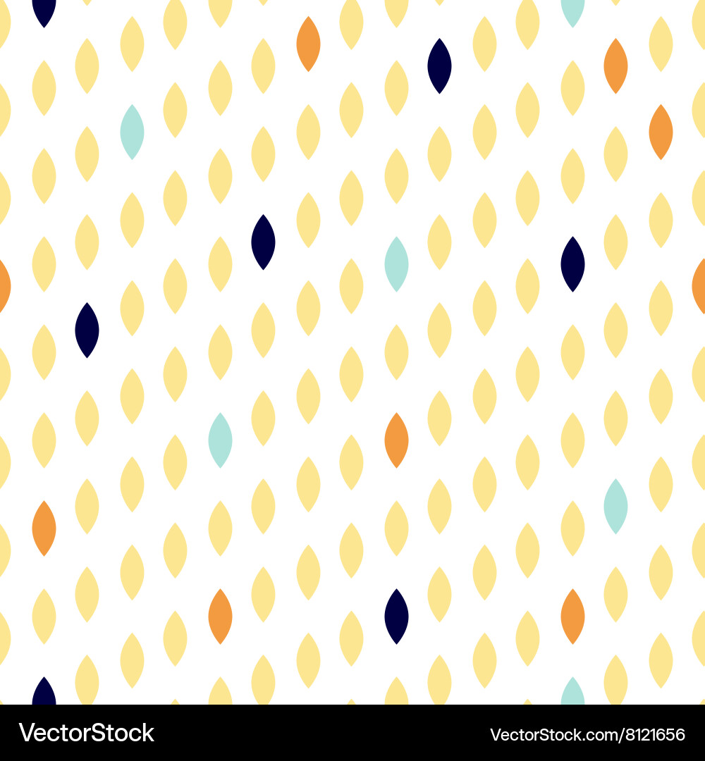 Simple drop polka dot shape seamless row pattern vector image