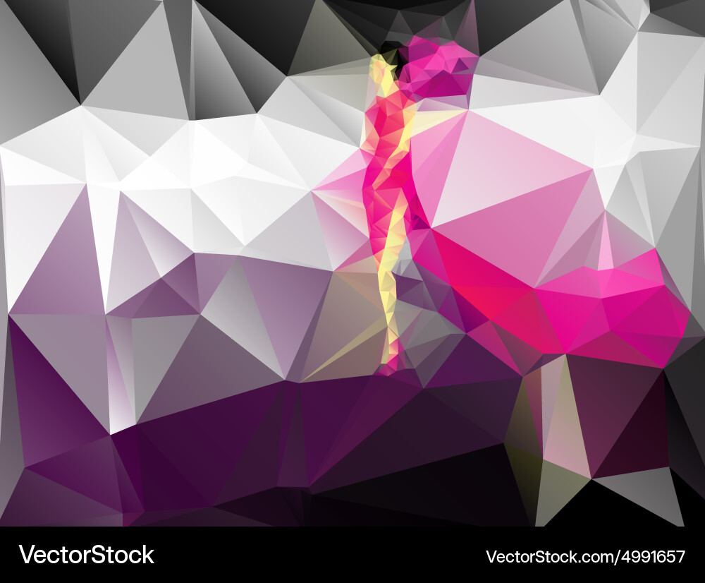 Abstract image of a model Vector Image