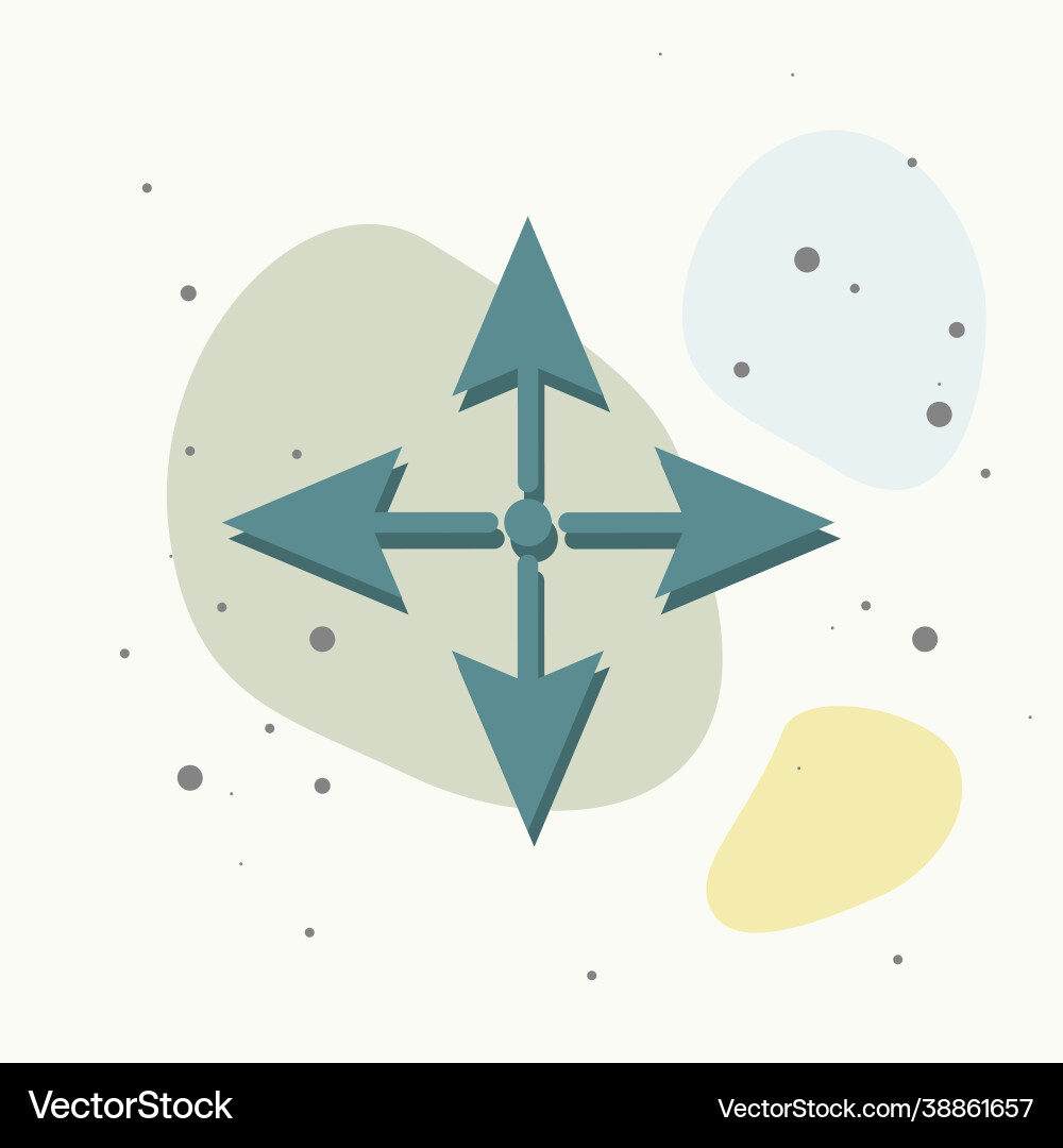 Arrows pointing forward backward right and left vector image