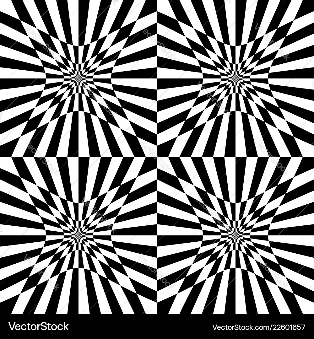 Checkered pattern with distortion effect can Checkered pattern with distortion effect can vector image