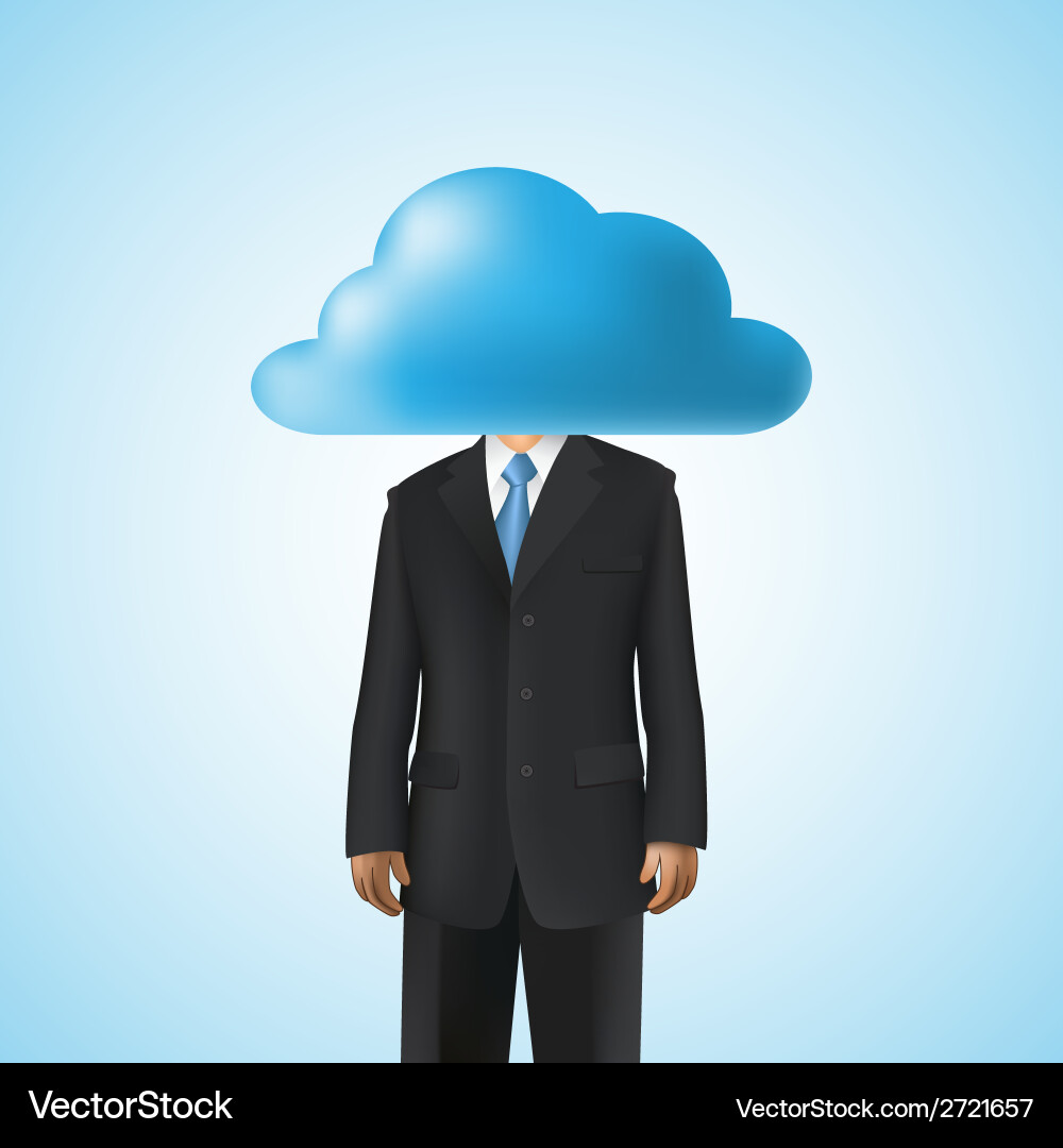 Cloud computing Vector Image