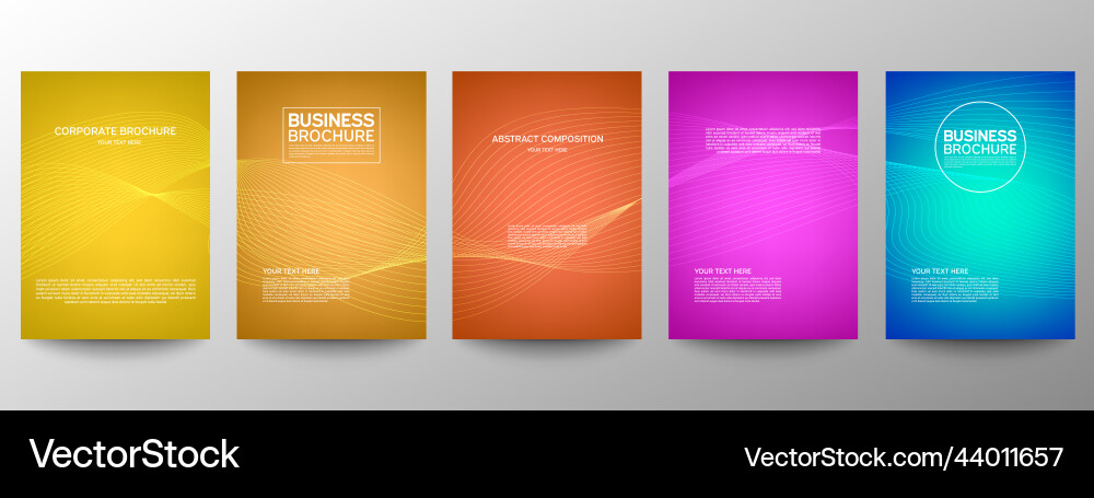 Cover geometric minimal set abstract line pattern Cover geometric minimal set abstract line pattern vector image