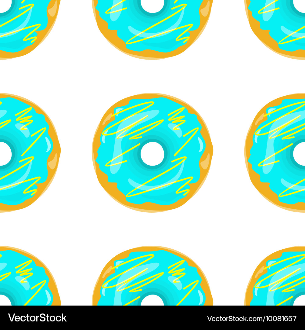 Donut seamless background texture pattern vector image