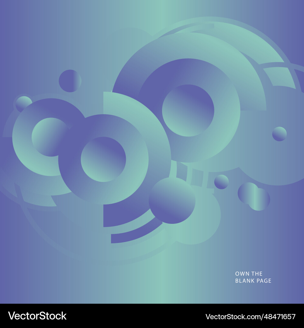Dynamic abstract connect circles design gradient Dynamic abstract connect circles design gradient vector image