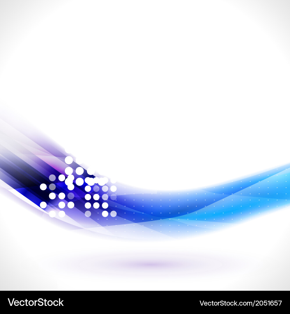 Dynamic Blue Flow Wave Background Vector Image