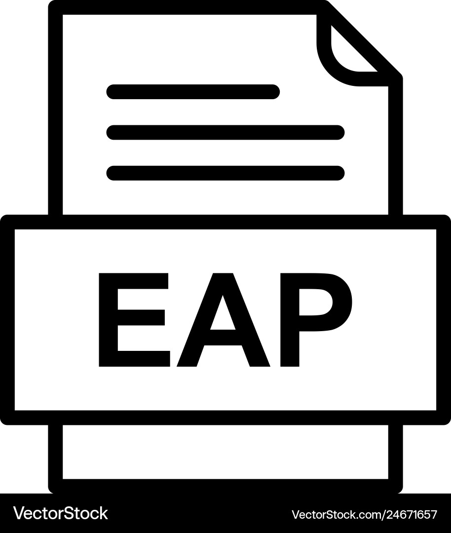 Eap file document icon vector image