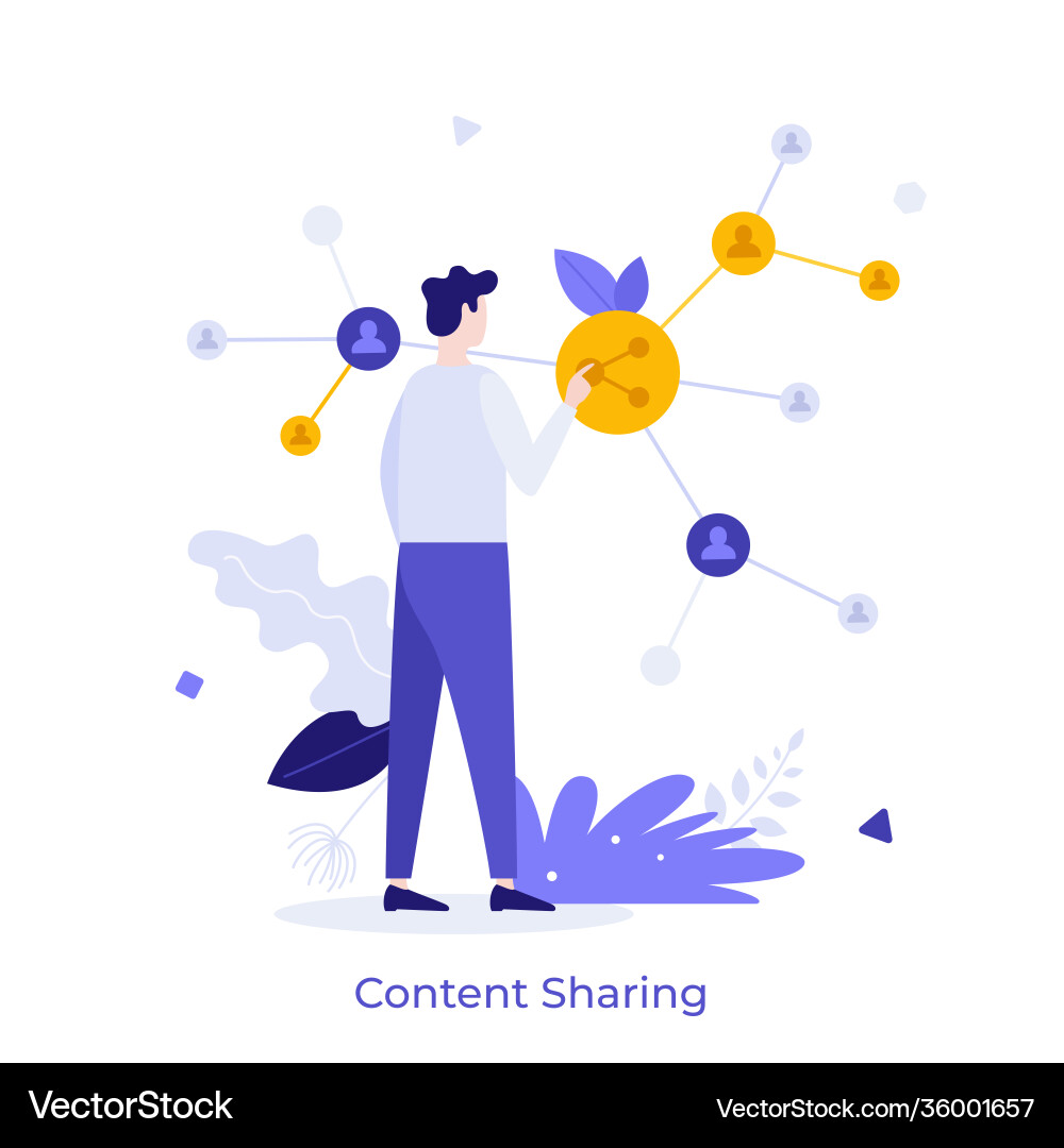Flat character concept Flat character concept vector image