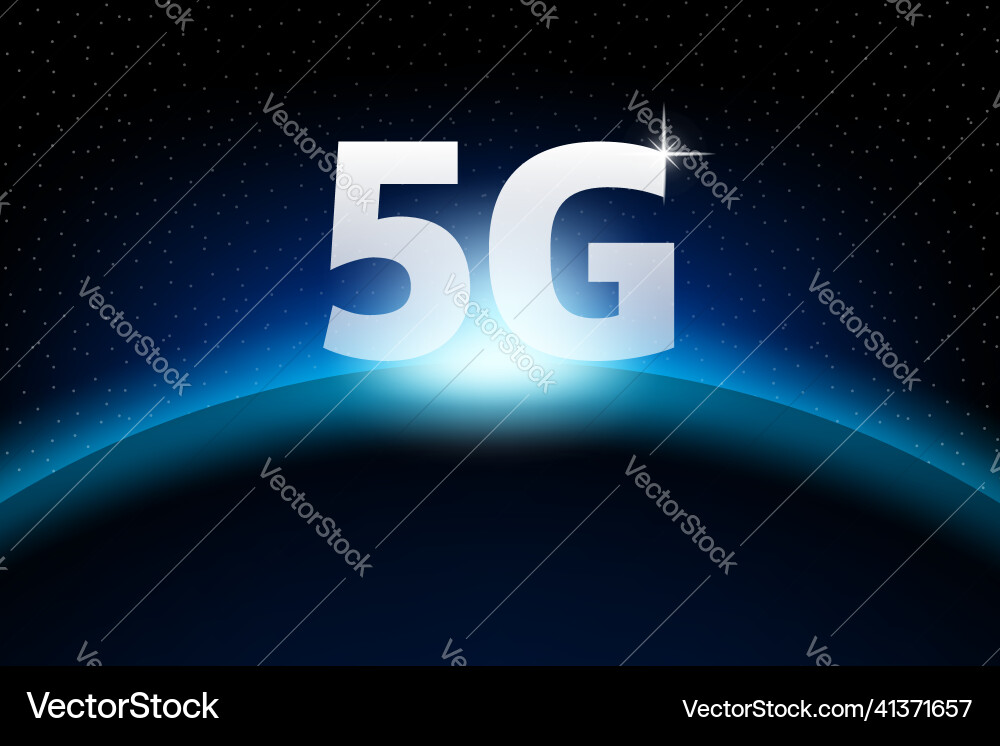 Flat icon with 5g for web design modern Flat icon with 5g for web design modern vector image