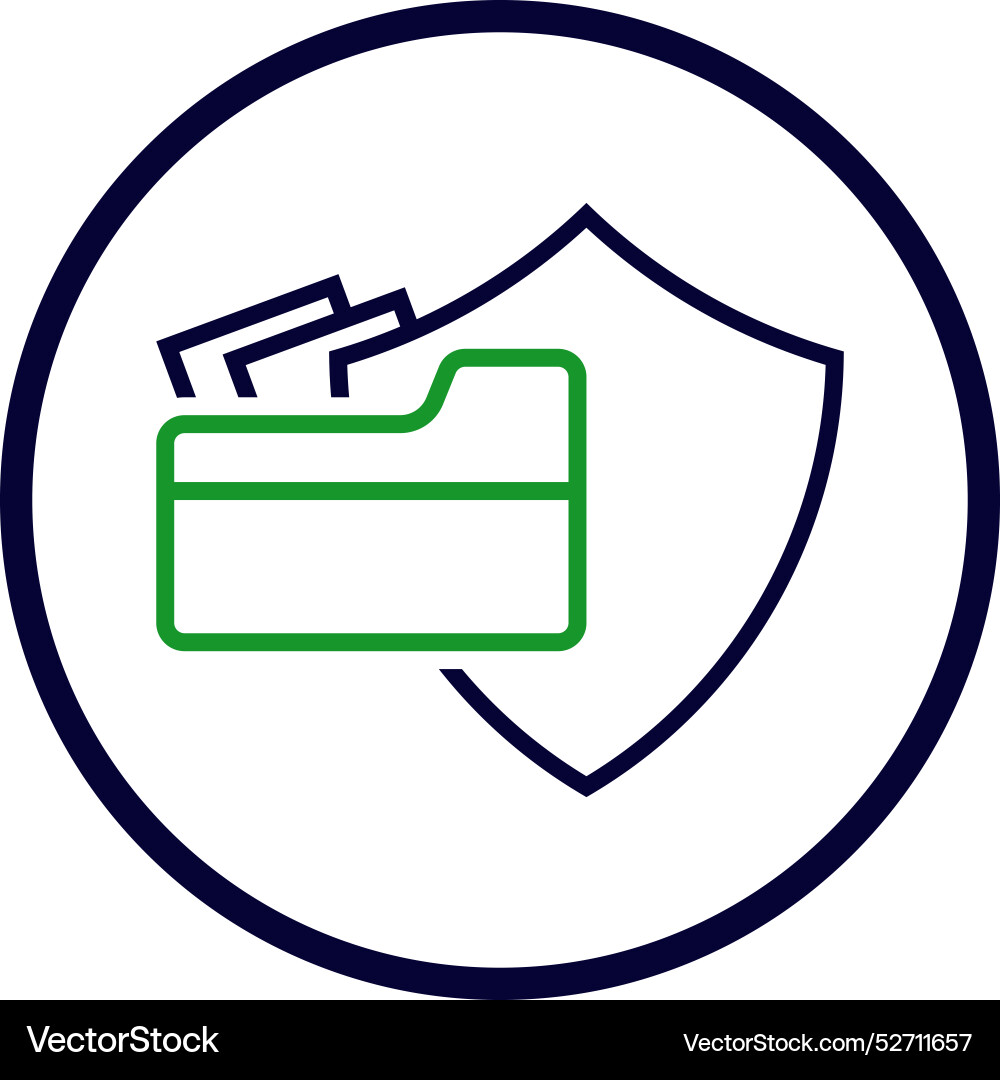 Folder tick secure security web Vector Image
