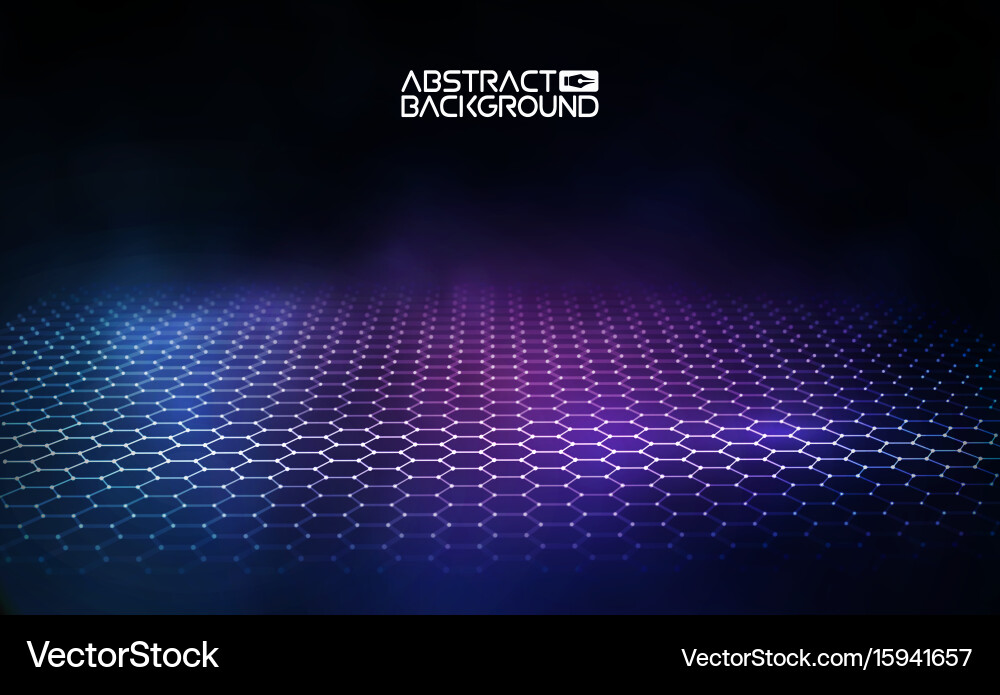 Futuristic hexagon Royalty Free Vector Image - VectorStock