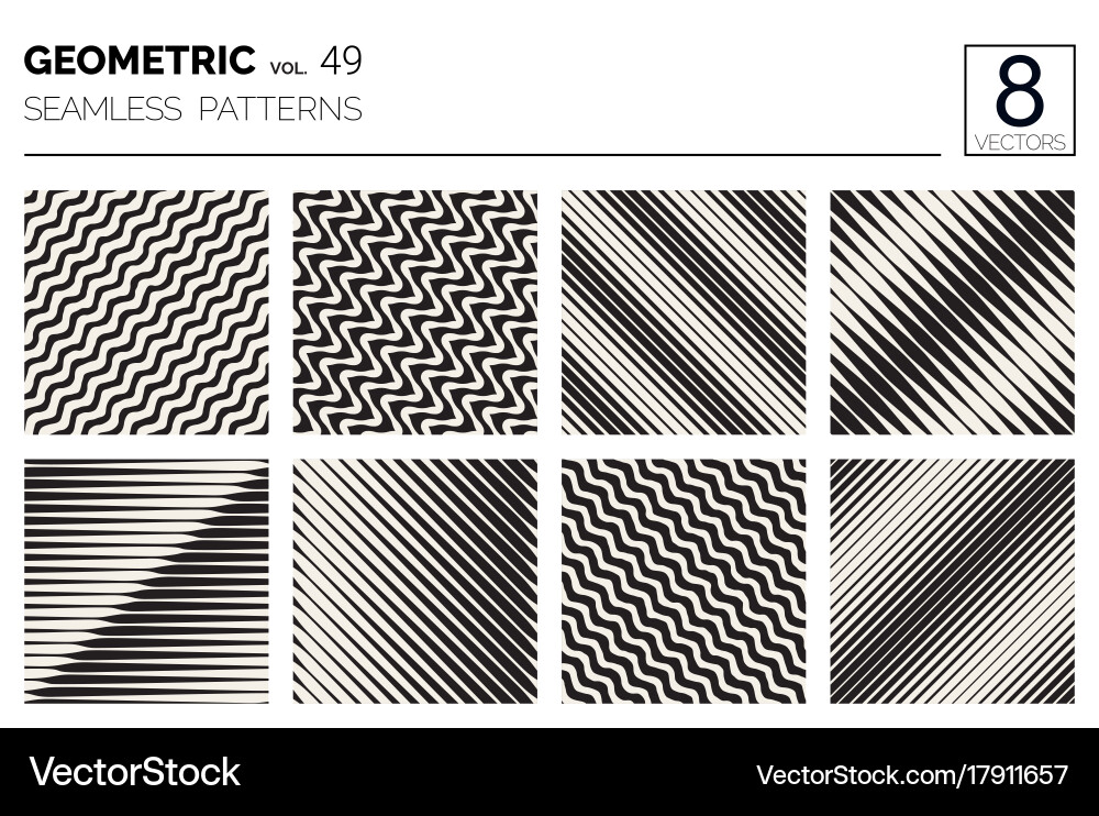 Geometric Minimal Patterns vector image
