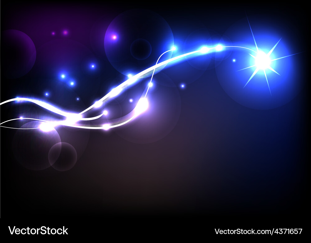 Glowing Abstract Lines Background vector image