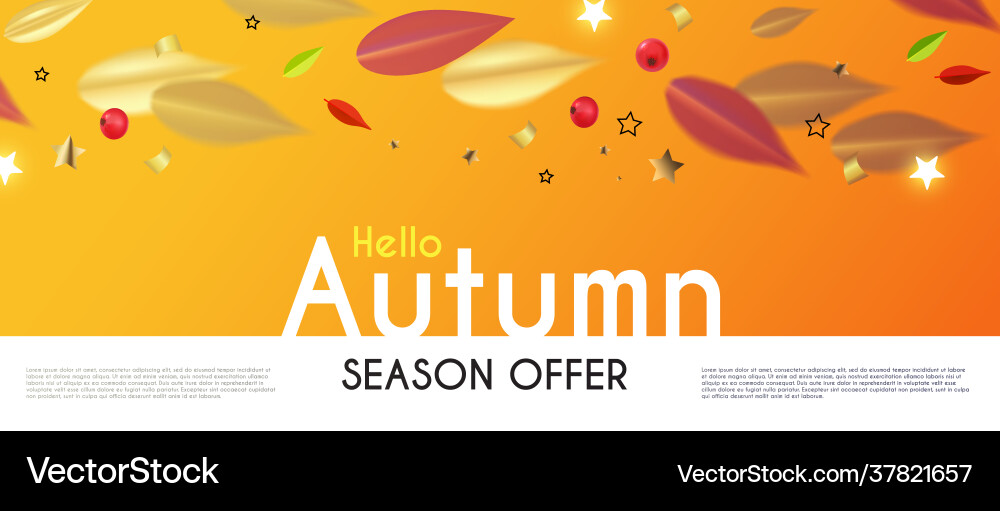 Herbstverkauf Saison Angebot Flyer Vorlage Herbstverkauf Saison Angebot Flyer Vorlage vektorbild