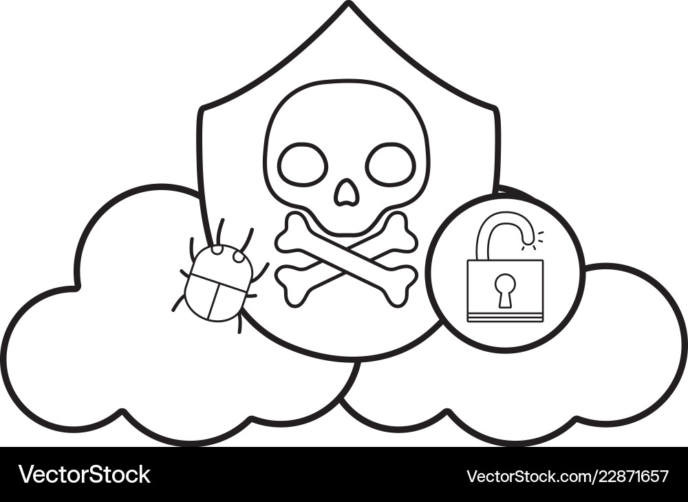 Isolated security system design Vector Image