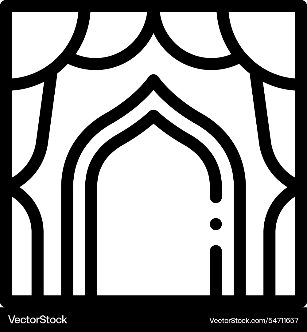 Mandazi icon thin linear style design isolated Mandazi icon thin linear style design isolated vector image
