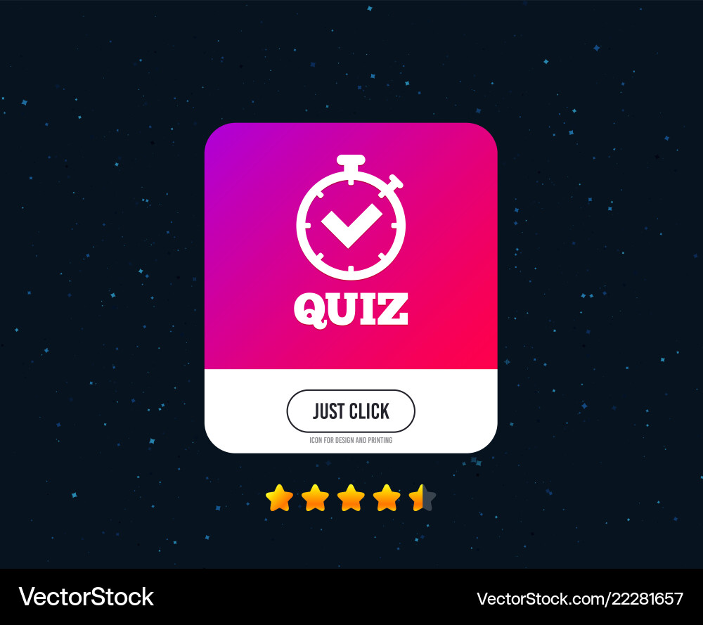 Quiz sign icon questions and answers game vector image