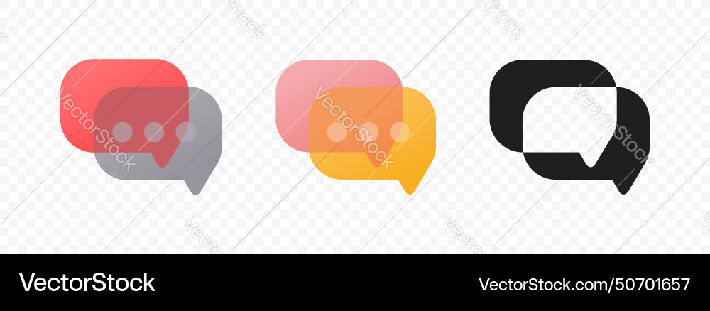 Speech bubble design message symbol Vector Image