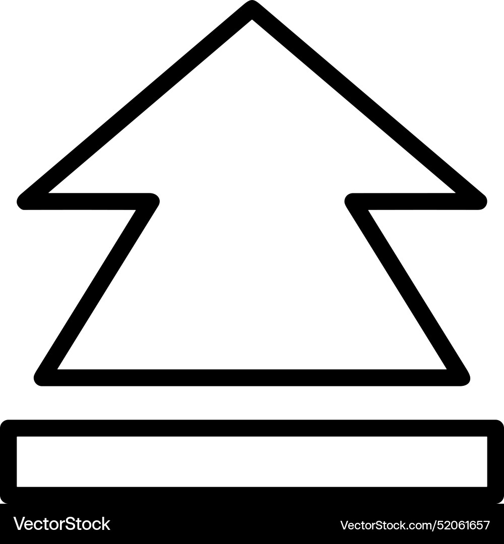Upload outline icon symbol image Vector Image