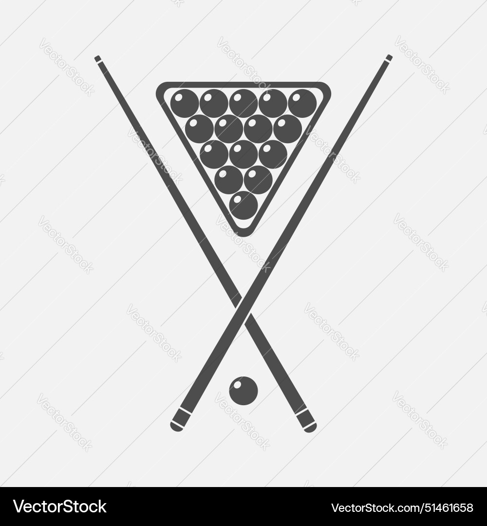 Billiard badge Royalty Free Vector Image - VectorStock